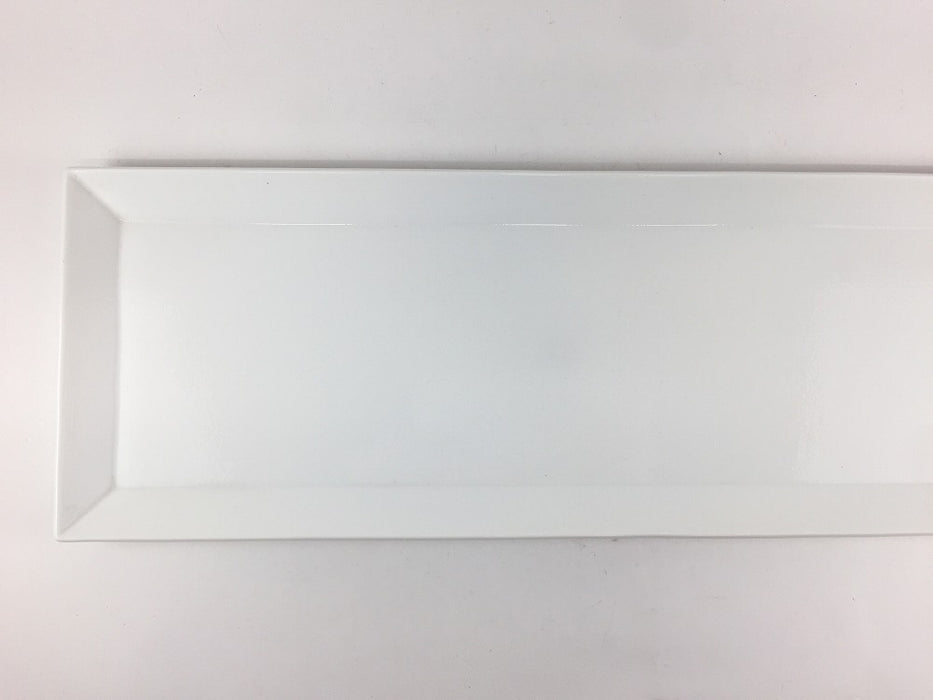 【SALE】白長角38㎝皿　有田焼【訳あり】