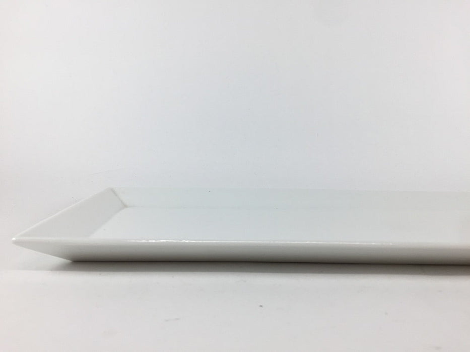 【SALE】白長角38㎝皿　有田焼【訳あり】