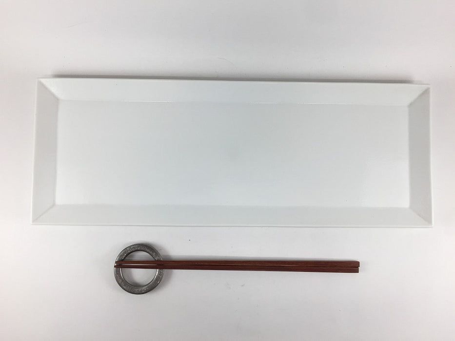 【SALE】白長角38㎝皿　有田焼【訳あり】