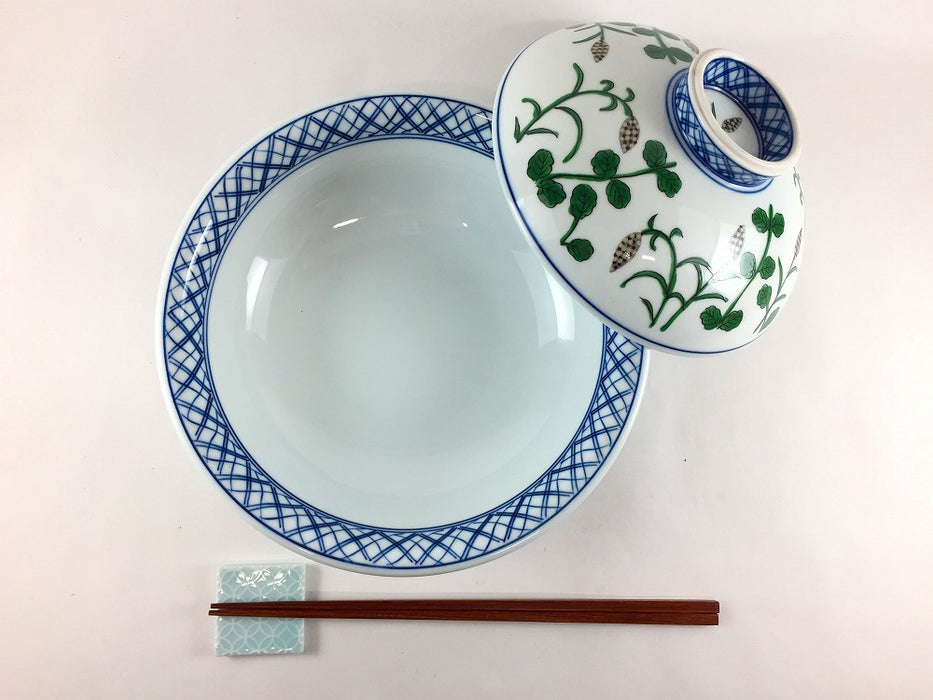 【SALE】麦絵6.5寸骨むし　20cm　有田焼【訳あり】