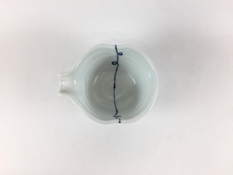 【SALE】片口小付　藍糸　10cm　波佐見焼 【訳あり】