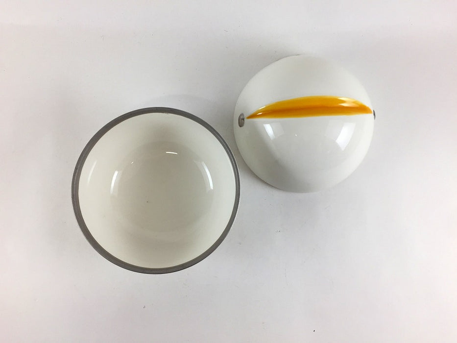【SALE】球蓋物(黄)　10cm　有田焼【訳あり】