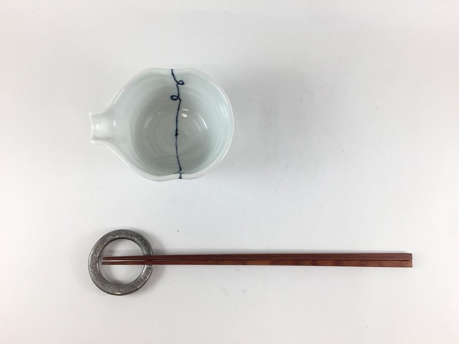 【SALE】片口小付　藍糸　10cm　波佐見焼 【訳あり】
