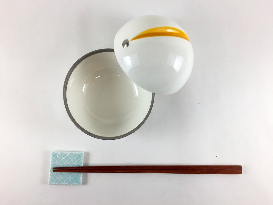 【SALE】球蓋物(黄)　10cm　有田焼【訳あり】