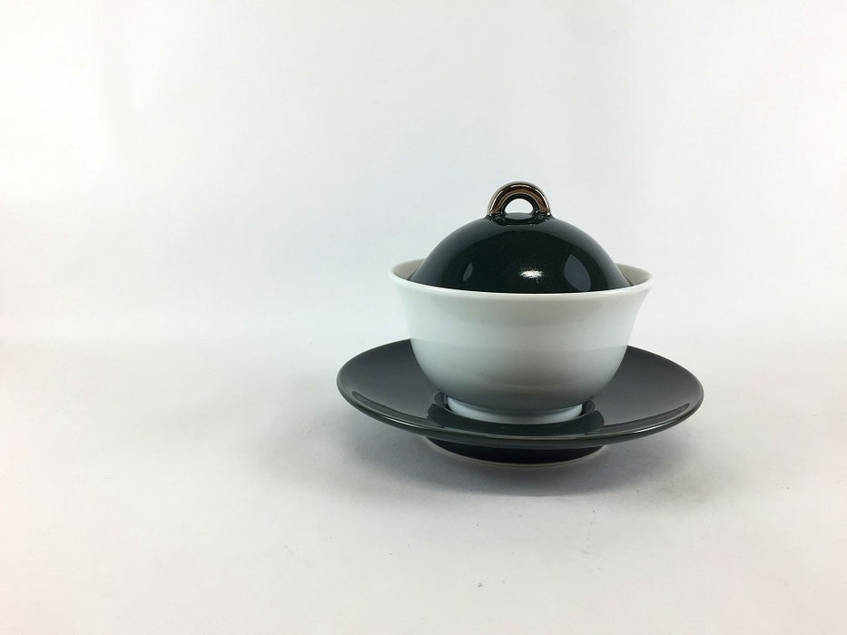 【SALE】小蓋物セット(深紺)　9cm　有田焼【訳あり】