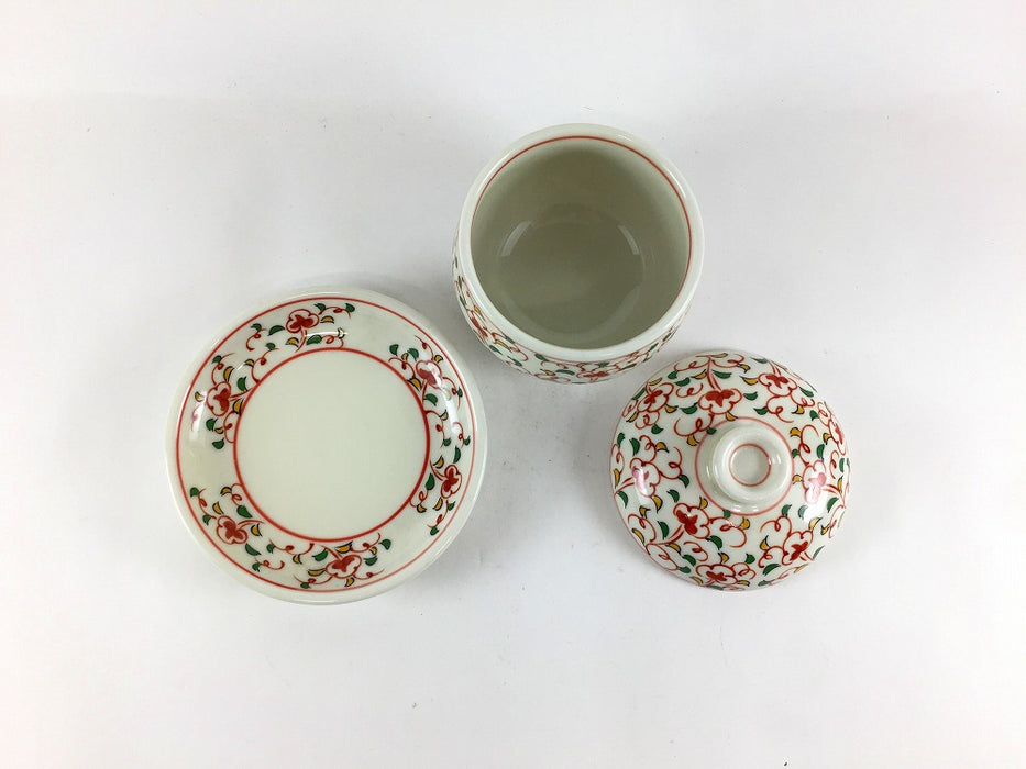 【SALE】小花蒸し碗セット　8cm　有田焼【訳あり】