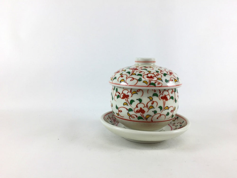 【SALE】小花蒸し碗セット　8cm　有田焼【訳あり】