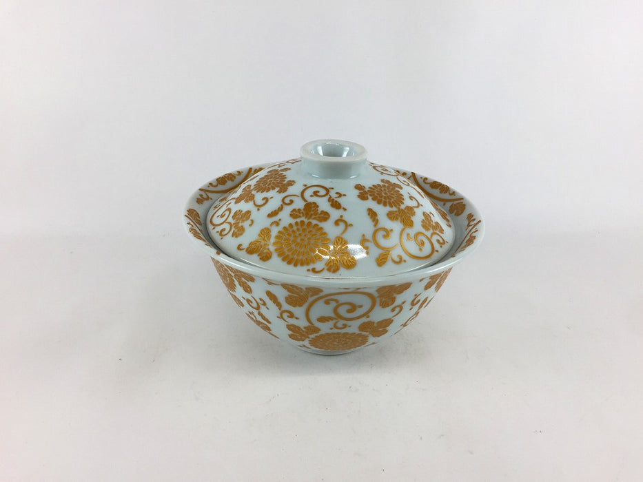 【SALE】反蓋物(白金唐草)　12.5cm　有田焼【訳あり】