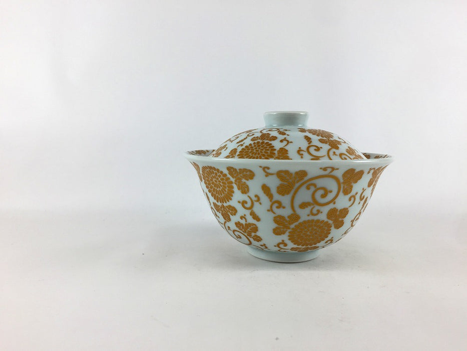 【SALE】反蓋物(白金唐草)　12.5cm　有田焼【訳あり】