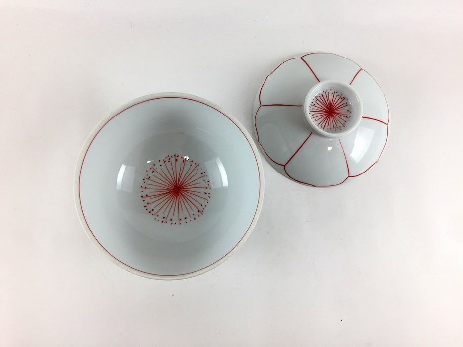 【SALE】旬/花紋110蓋物　11cm　波佐見焼【訳あり】