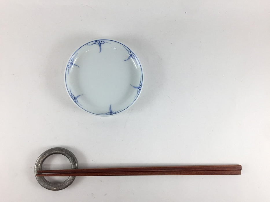 【SALE】90渕立小皿　青瓔珞　9cm　波佐見焼【訳あり】