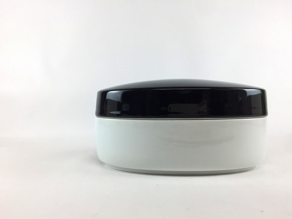 【SALE】白黒Pライン楕円蓋物　17cm　有田焼【訳あり】