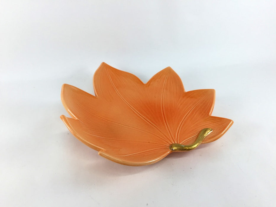 【SALE】オレンジ紅葉皿　19cm　有田焼【訳あり】