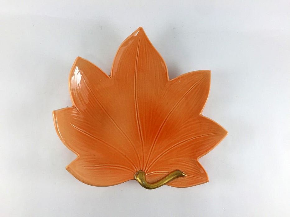 【SALE】オレンジ紅葉皿　19cm　有田焼【訳あり】