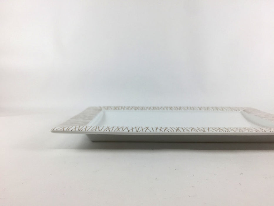 【SALE】乱れ金筋24長皿　24cm　有田焼【訳あり】