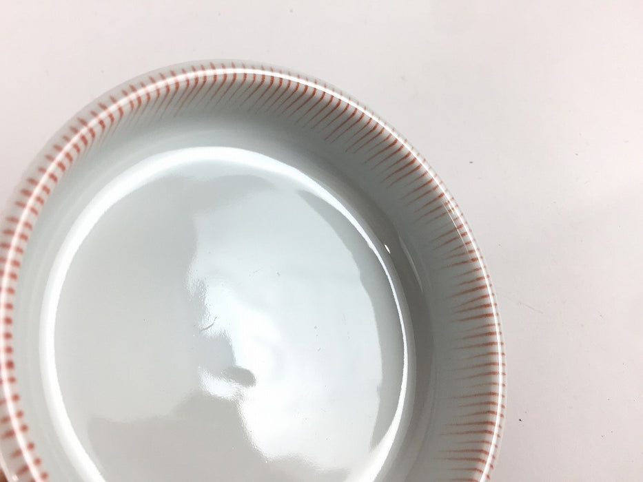 【SALE】小皿　赤十草　9.5cm　波佐見焼【訳あり】
