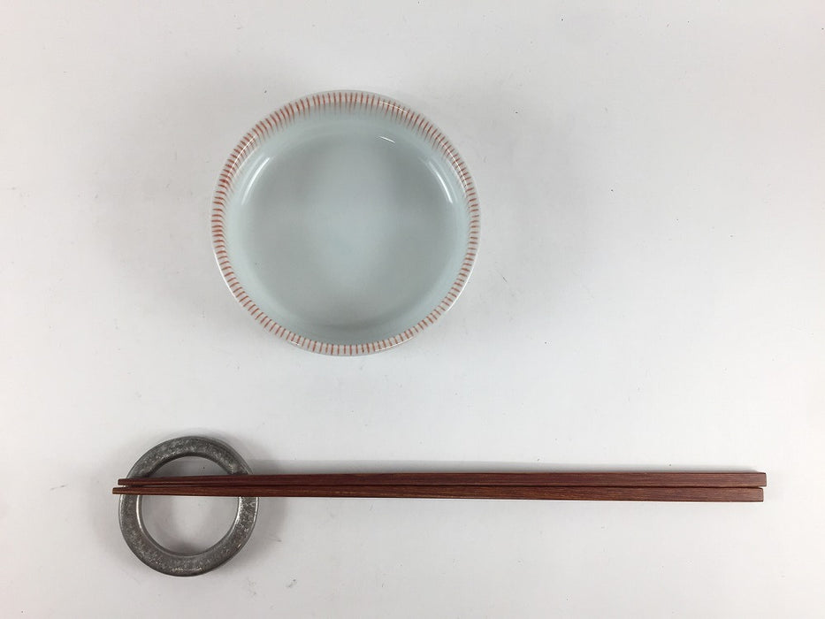 【SALE】小皿　赤十草　9.5cm　波佐見焼【訳あり】