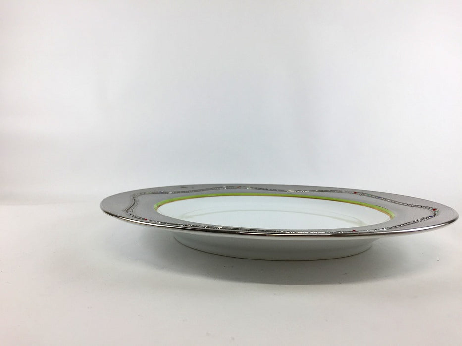 【SALE】K24プレート(プラチナビーズ)　24cm　有田焼【訳あり】