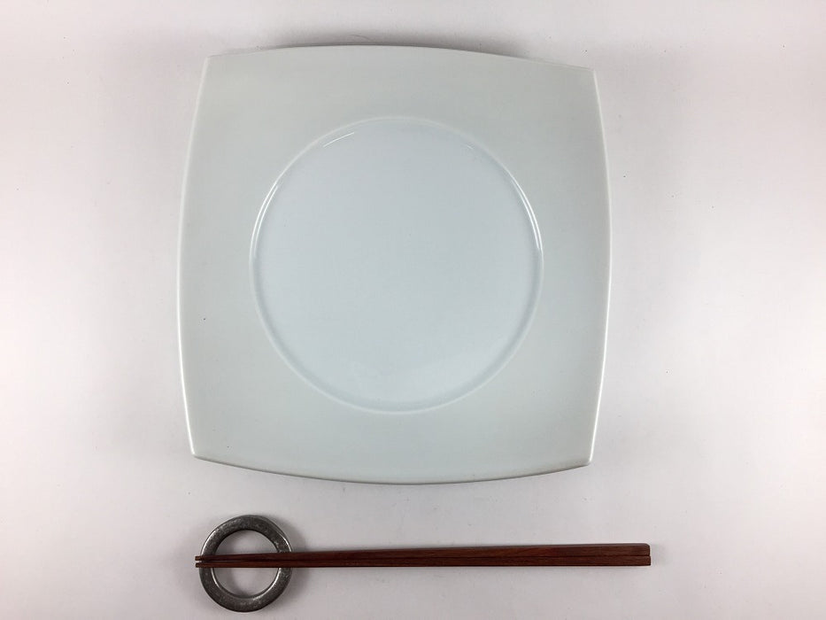 【SALE】渕雲母彩角丸8寸皿　22cm　有田焼【訳あり】
