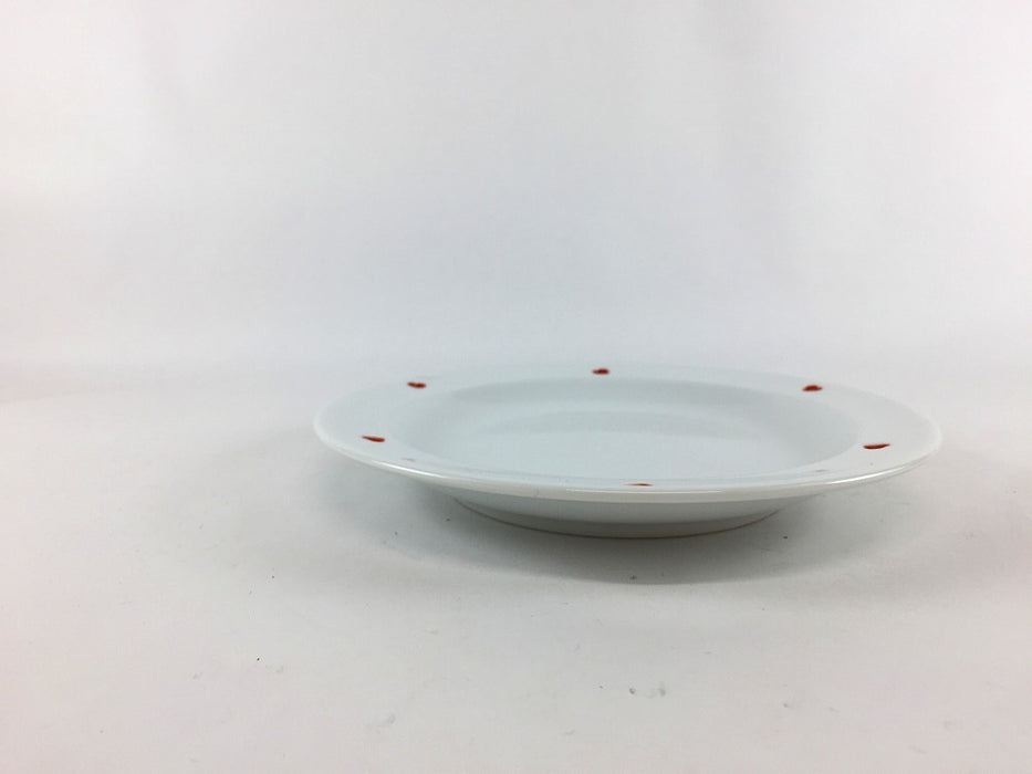 【SALE】140Tプレート　(水晶ハート赤)　14cm　波佐見焼【訳あり】