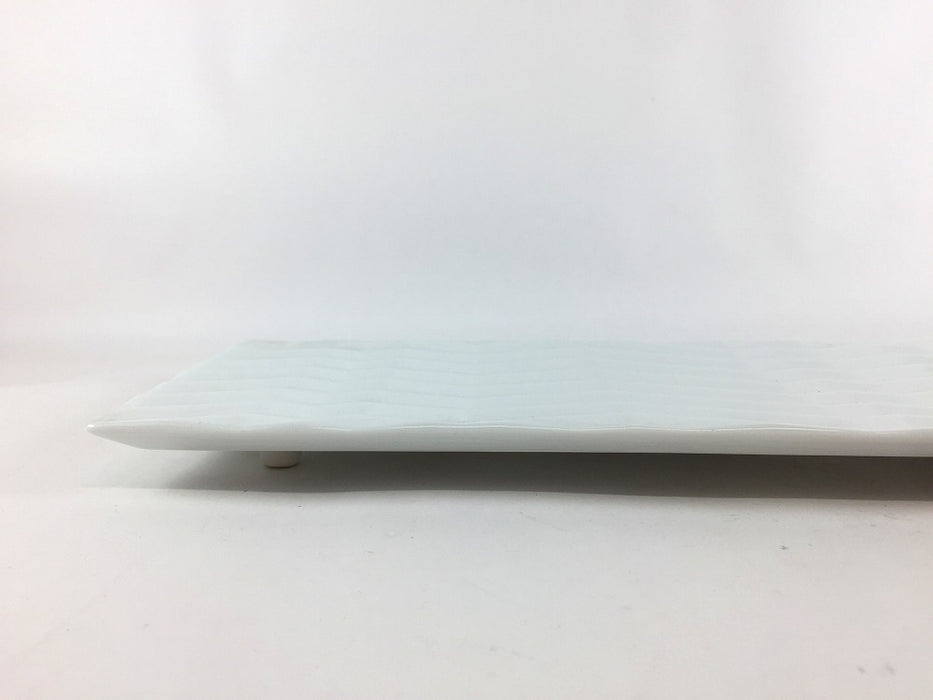 【SALE】265ゼブラ長皿(白磁)　26.5cm　有田焼【訳あり】