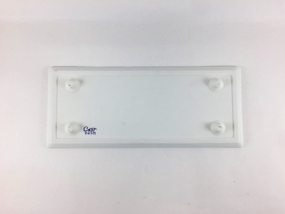 【SALE】265ゼブラ長皿(青白流水)　26.5cm　有田焼【訳あり】