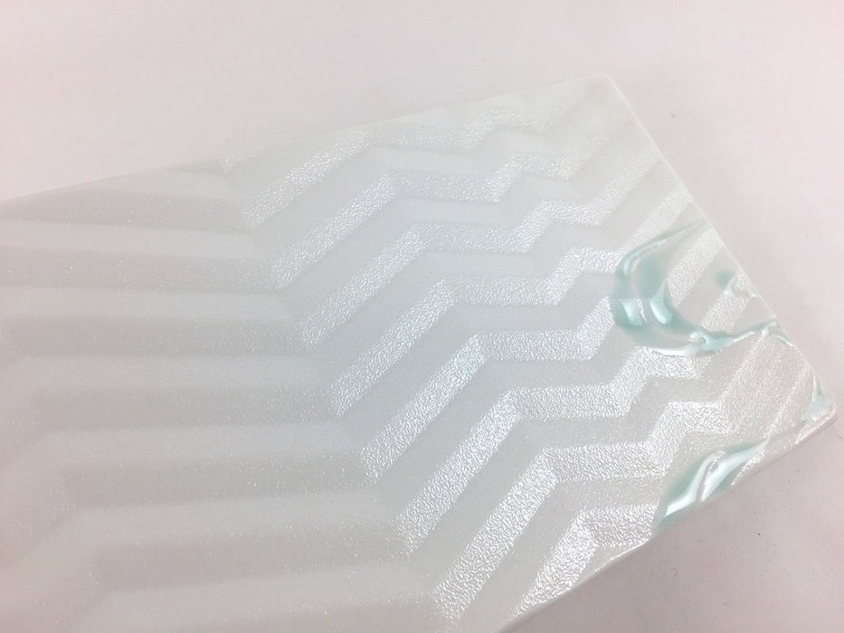 【SALE】265ゼブラ長皿(青白流水)　26.5cm　有田焼【訳あり】