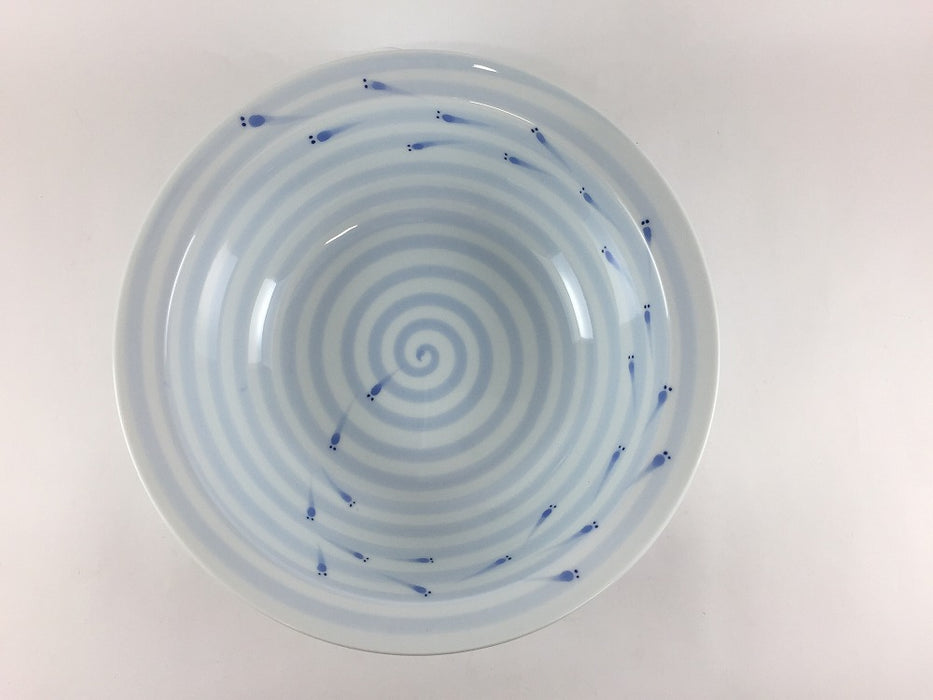 【SALE】渦めだか　リム鉢　21.5cm　波佐見焼 【訳あり】