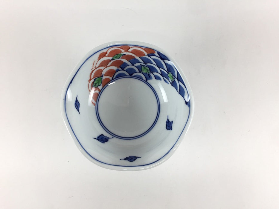 【SALE】青海波葉散し　花高小鉢　12cm　有田焼【訳あり】
