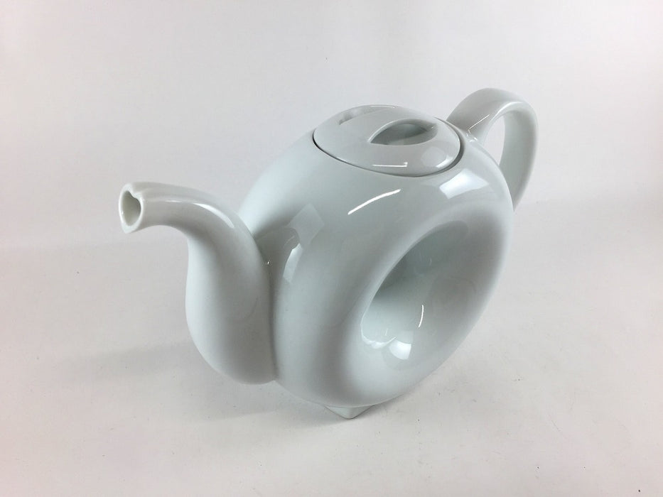 【SALE】730ccリングハートポット(白)　21.5cm　波佐見焼【訳あり】