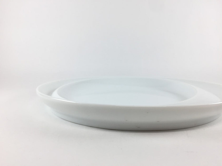 【SALE】ブルーム白磁25cmCプレート　美濃焼【訳あり】