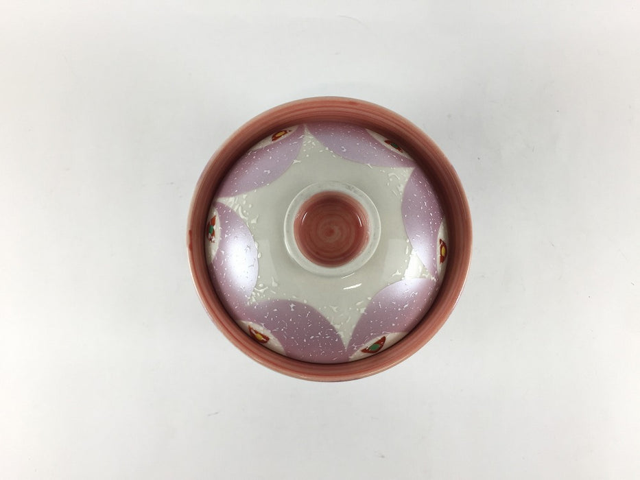 【SALE】紫銀彩波絵　3.5蓋物　11cm　有田焼【訳あり】