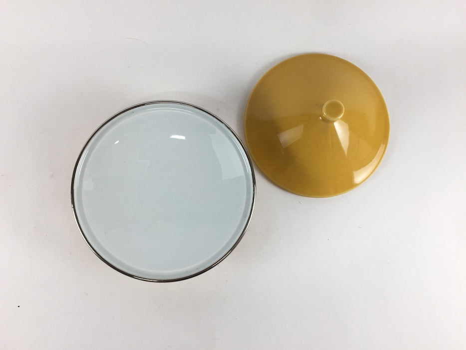 【SALE】山吹釉渕銀　珍味　10cm　有田焼【訳あり】