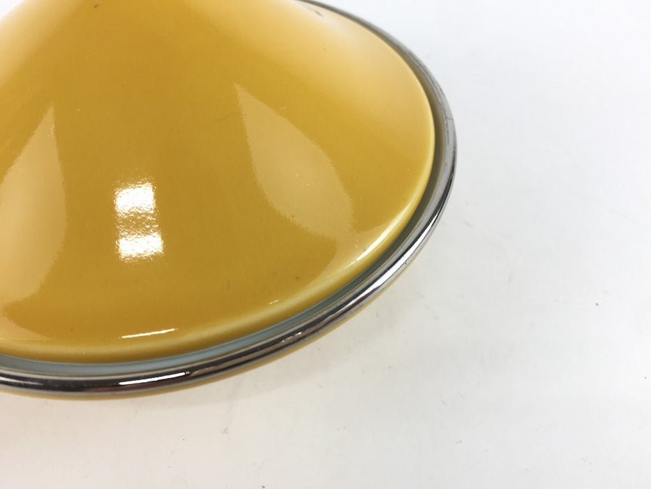 【SALE】山吹釉渕銀　珍味　10cm　有田焼【訳あり】