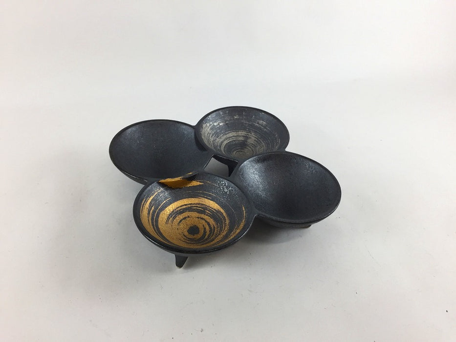 【SALE】四品珍味(金銀カスリ)　11cm　有田焼【訳あり】