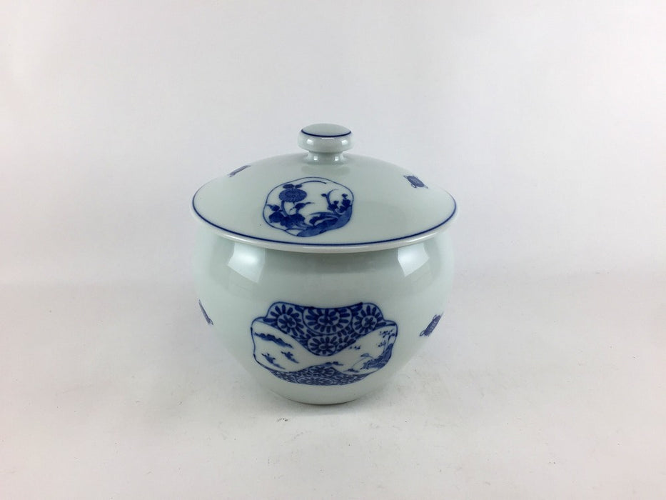 【SALE】壷蓋物(藍伊万里)　11.5cm　波佐見焼【訳あり】