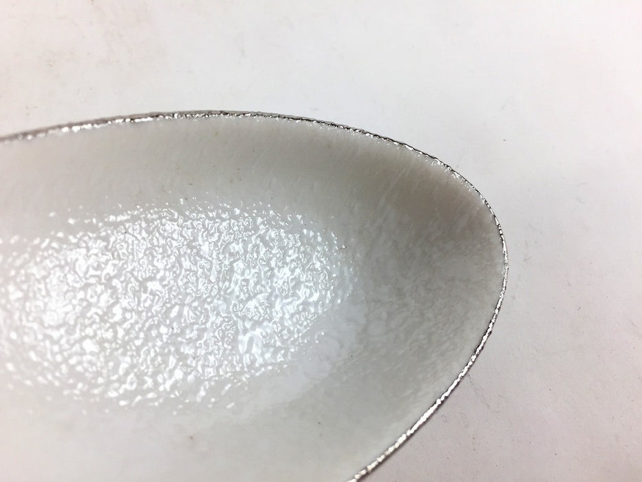 【SALE】花弁小付　スノープラチナ　5cm　有田焼【訳あり】