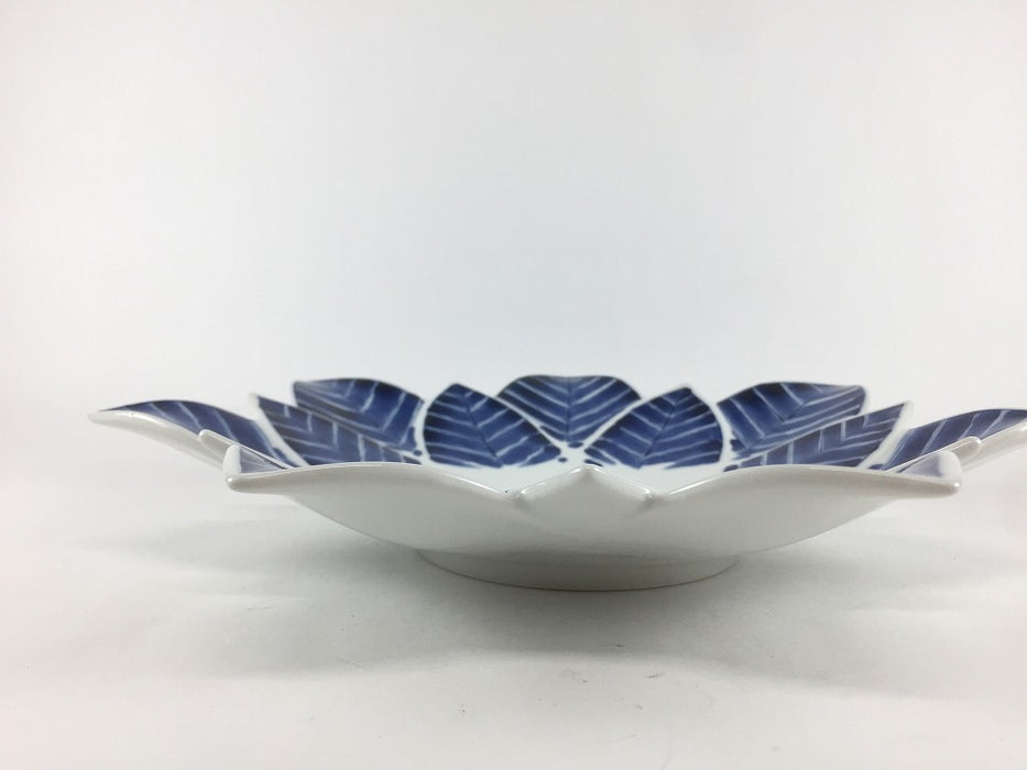 染付矢羽根文　ロータスレイヤープレート(L)　25cm　有田焼(j.R)