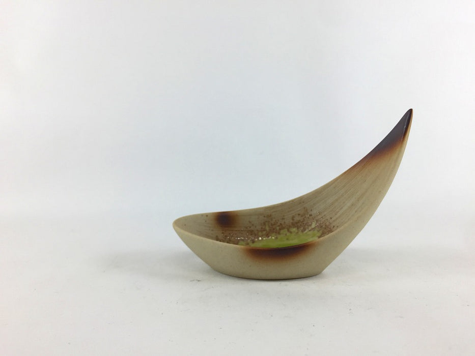 【SALE】花弁小付　焼〆黄緑　5cm　有田焼【訳あり】