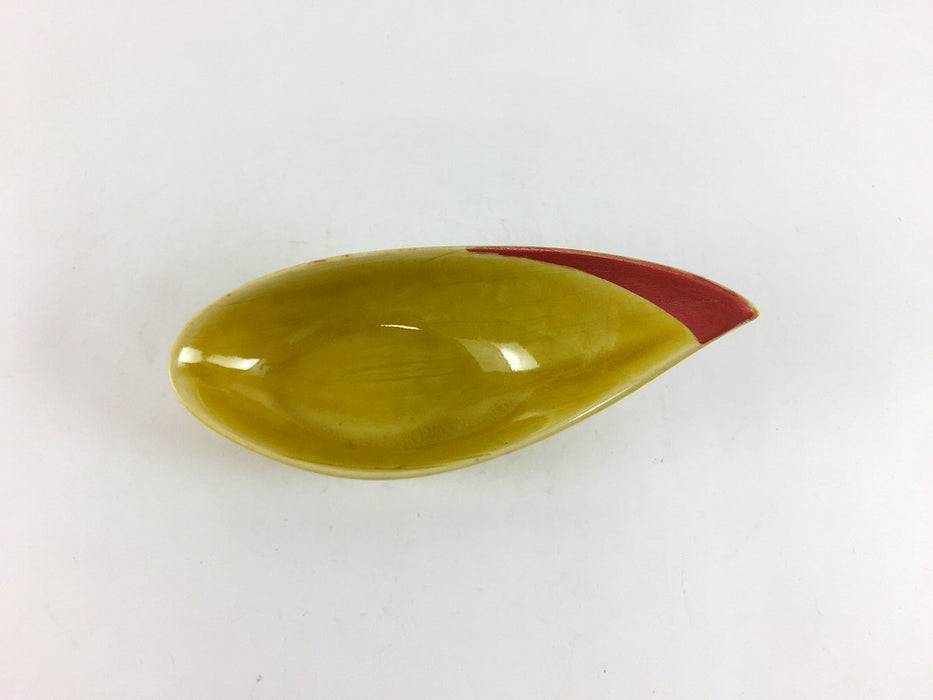 【SALE】花弁小付　黄赤　5cm　有田焼【訳あり】