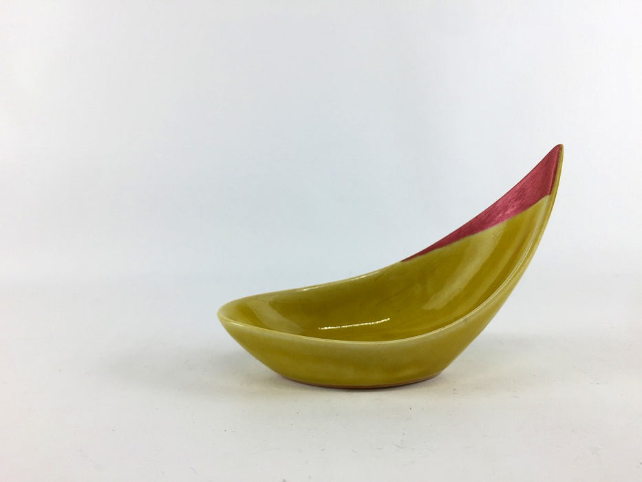 【SALE】花弁小付　黄赤　5cm　有田焼【訳あり】