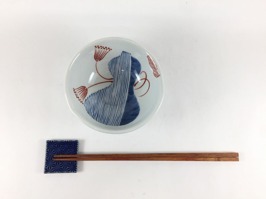 【SALE】染錦ひさご小鉢　11.5cm　波佐見焼 【訳あり】