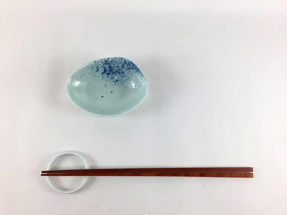 【SALE】貝珍味(吹墨)　9cm　有田焼【訳あり】