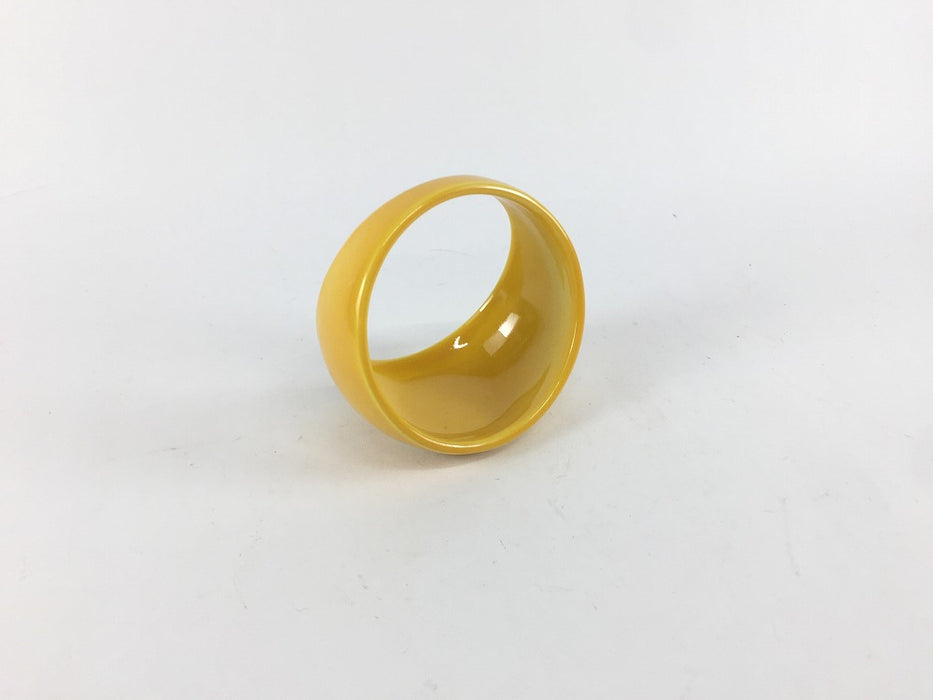 【SALE】月の輪小付　黄　6.5cm　有田焼【訳あり】
