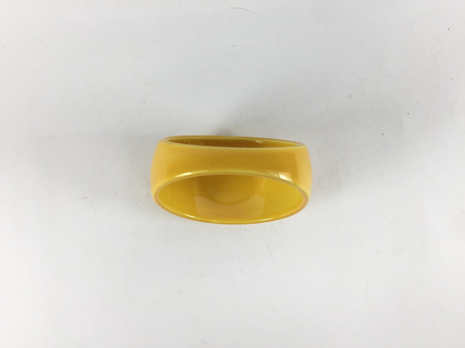 【SALE】月の輪小付　黄　6.5cm　有田焼【訳あり】