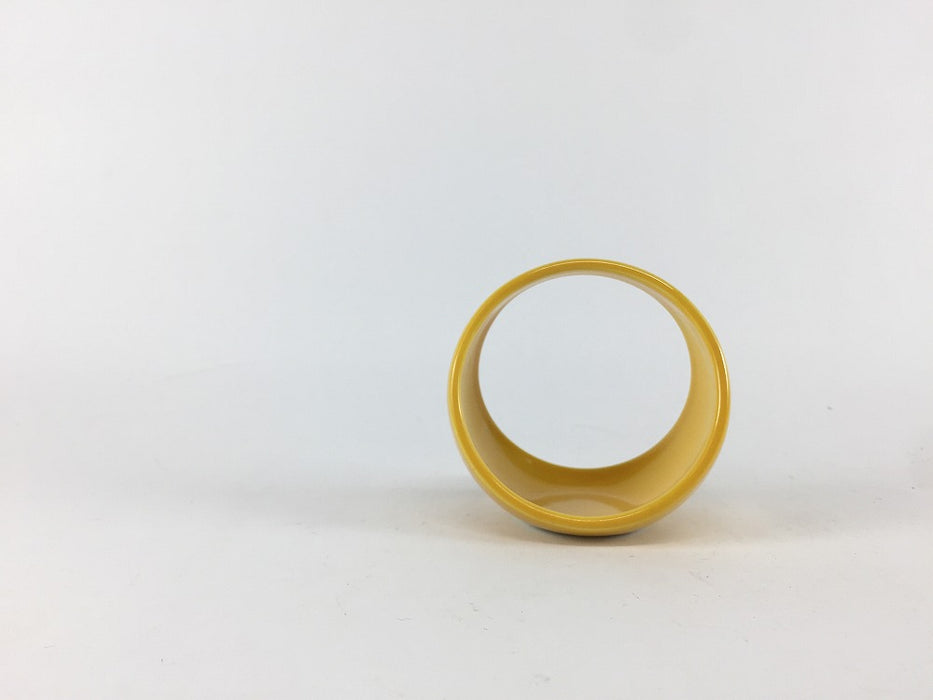【SALE】月の輪小付　黄　6.5cm　有田焼【訳あり】