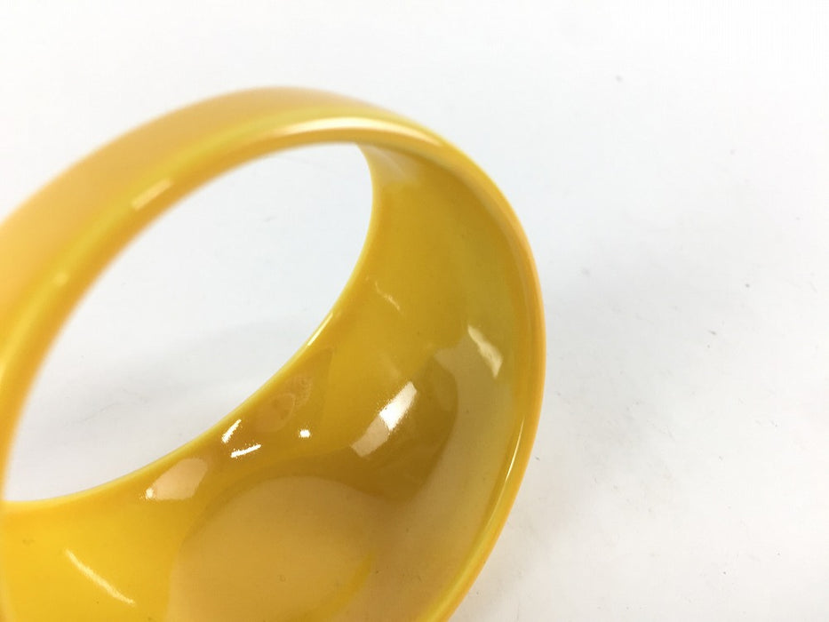 【SALE】月の輪小付　黄　6.5cm　有田焼【訳あり】