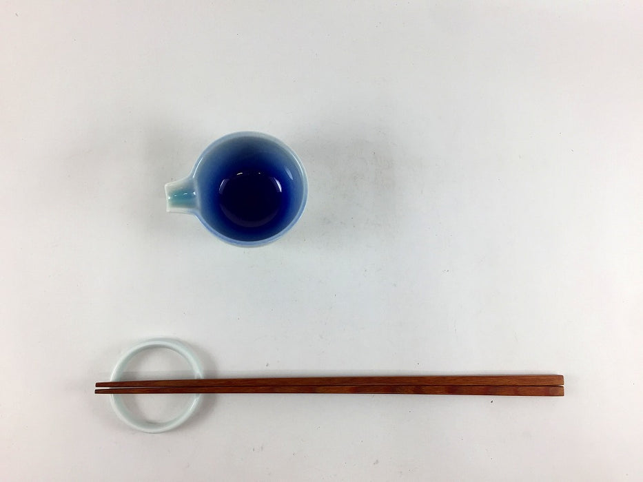 【SALE】青白ブルー片口珍味　7cm　有田焼【訳あり】