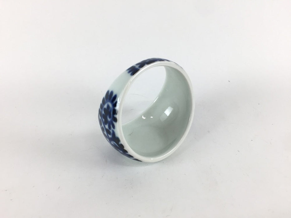 【SALE】月の輪小付　染蛸唐草　6.5cm　有田焼【訳あり】