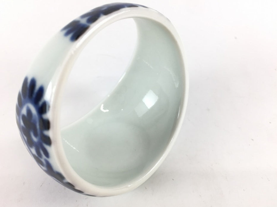 【SALE】月の輪小付　染蛸唐草　6.5cm　有田焼【訳あり】